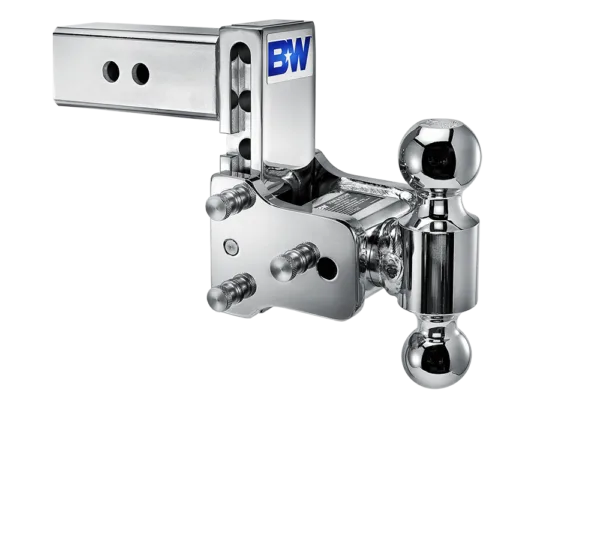 Tow & Stow Hitch / Chrome / 5" Drop / 2.5" Shank