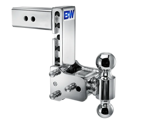 Tow & Stow Hitch / Chrome / 7" Drop / 2.5" Shank / 2-Ball