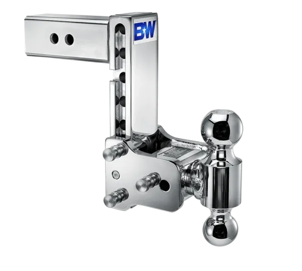 Tow & Stow Hitch / Chrome / 7" Drop / 2.5" Shank / 2-Ball